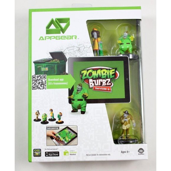AppGear Zombie Burbz Game & Figures for Apple iOS iPad Android No. 0123 NEW - Picture 1 of 5